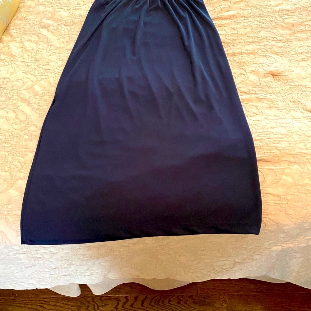 Kathy Ireland Blue Maxi Pencil Skirt